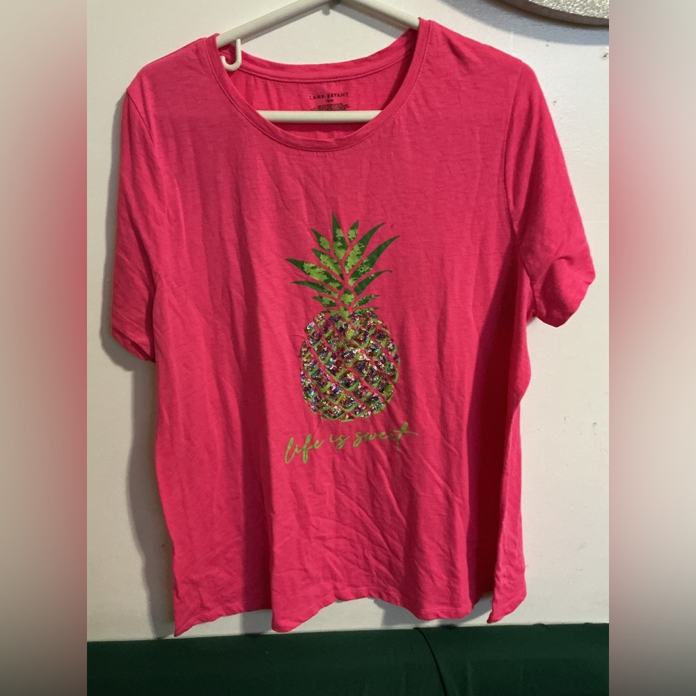 Lane Bryant Pink Top